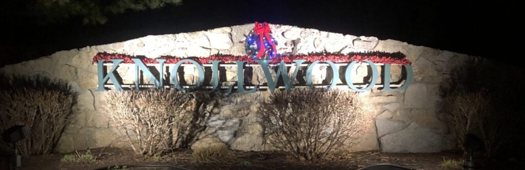 A sign that says hollywood with some bushes in the background